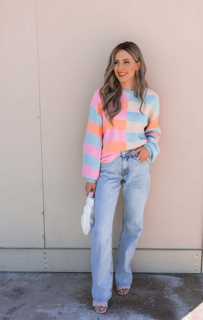 Lliana | Colorful spring sweater-DESTINY