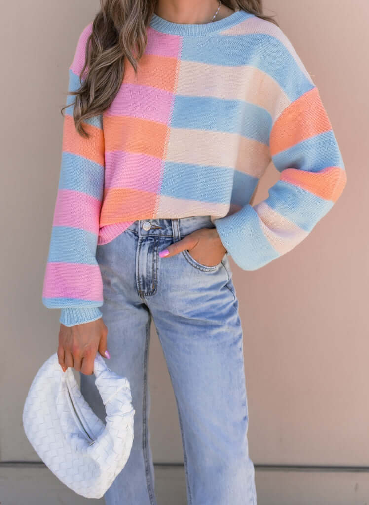 Lliana | Colorful spring sweater-DESTINY