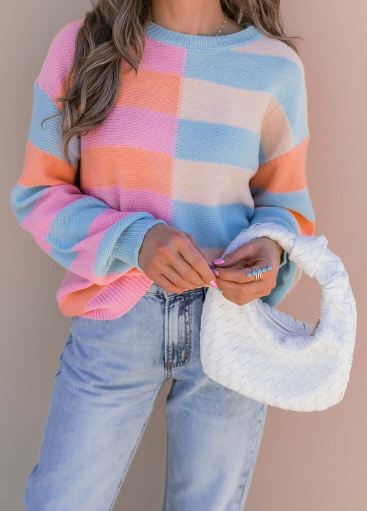 Lliana | Colorful spring sweater-DESTINY