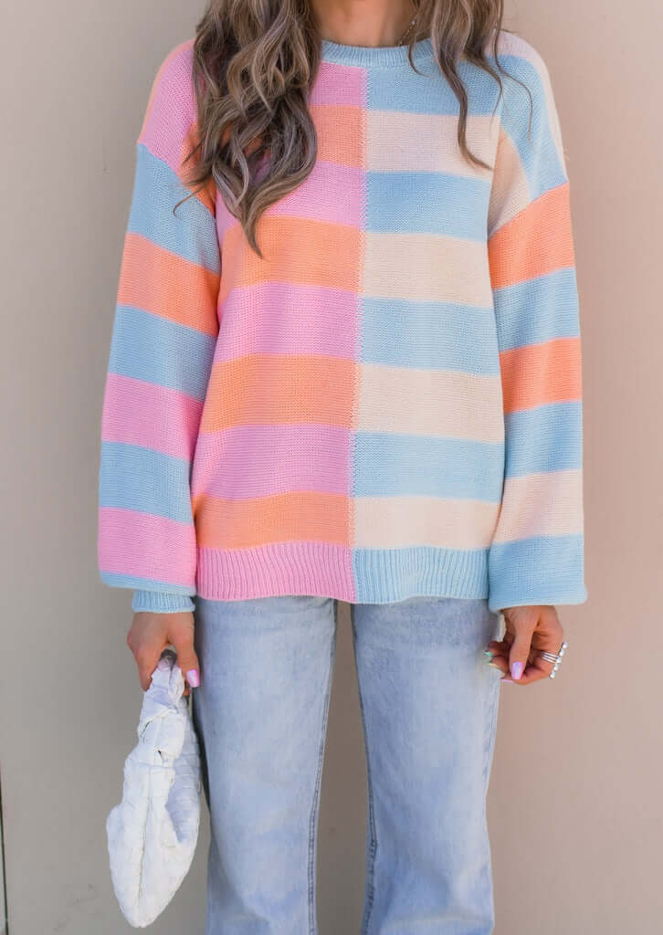 Lliana | Colorful spring sweater-DESTINY