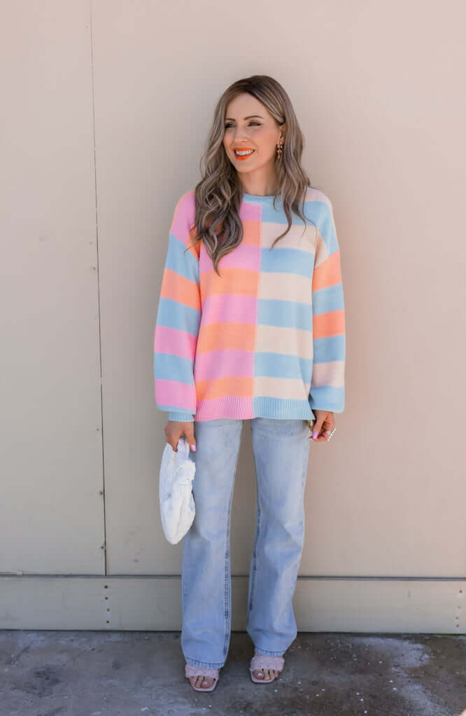 Lliana | Colorful spring sweater-DESTINY