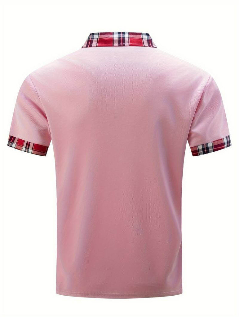 Elijah check shirt with zip and lapels-DESTINY