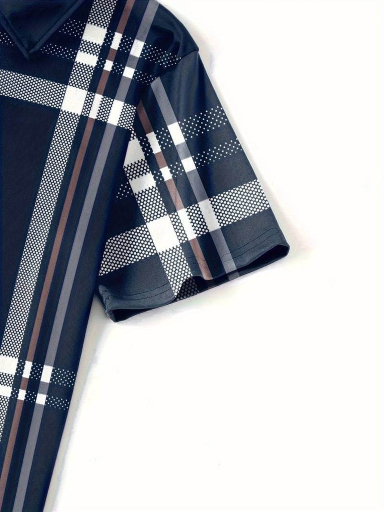 Henry – fashionable red golf shirt in street style-DESTINY