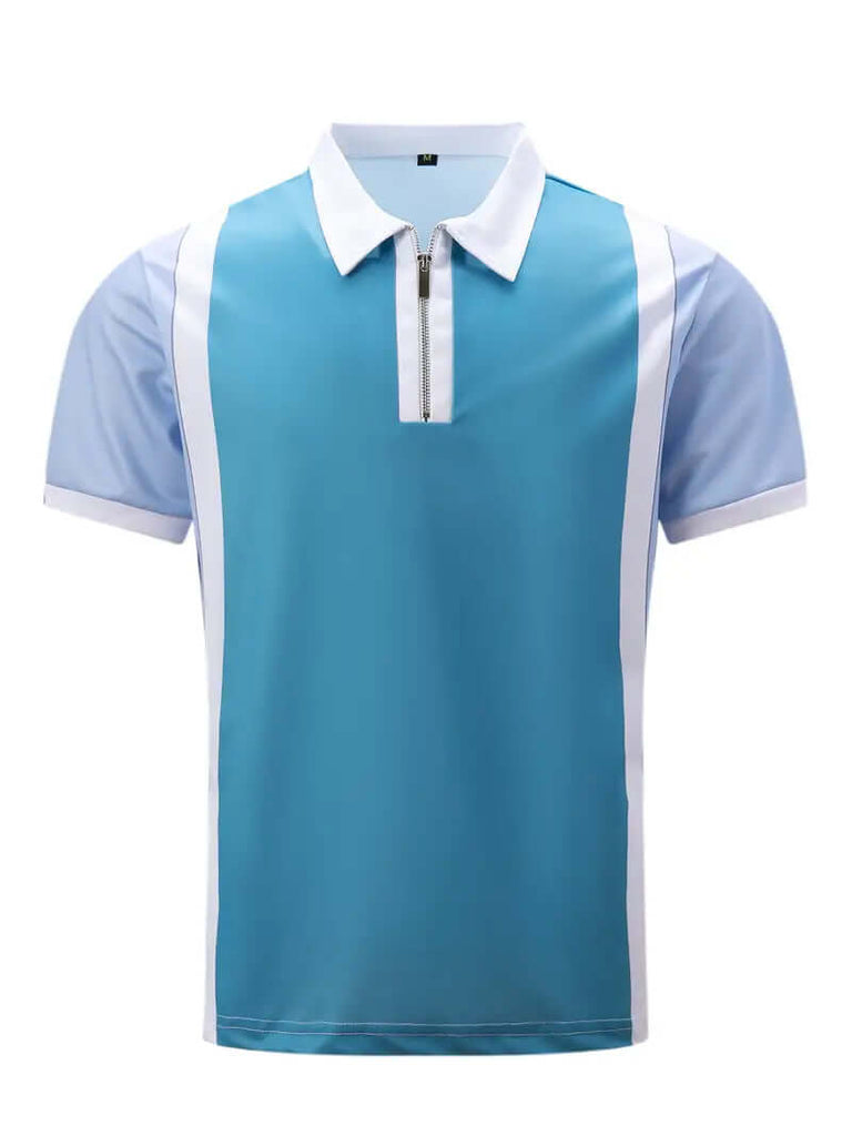 Ethan – casual short-sleeved shirt with stripe print-DESTINY