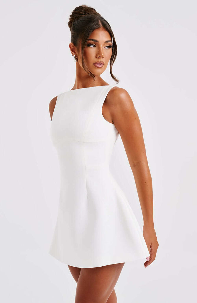 ALANA MINI DRESS - IVORY-DESTINY