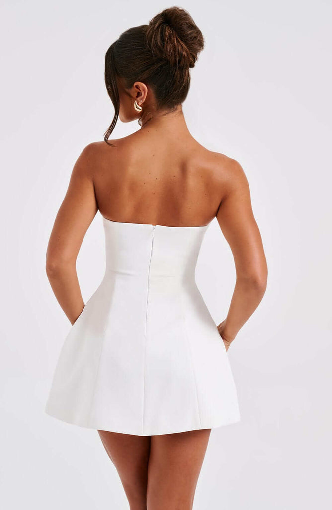 Asha Mini Dress - Ivory-DESTINY
