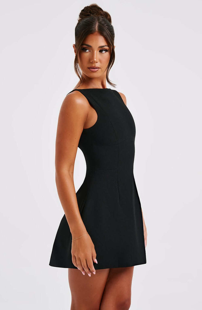 Alana mini dress in black-DESTINY