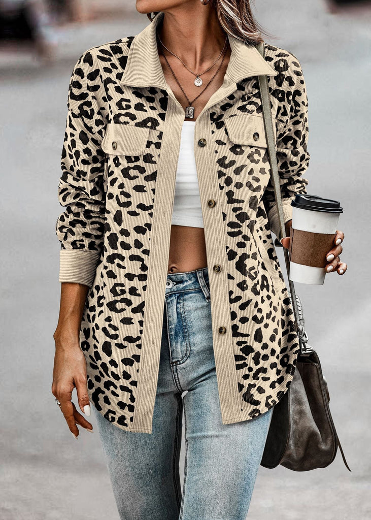 Chic leopard jacket - Stylish design for modern women - Lightweight and breathable material-DESTINY