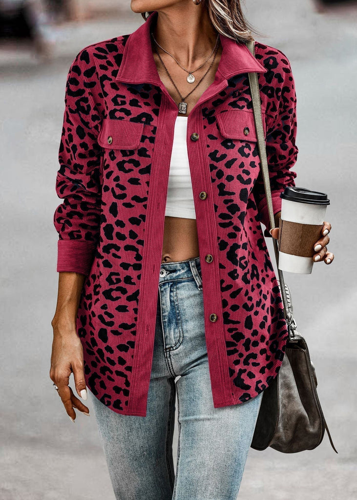 Chic leopard jacket - Stylish design for modern women - Lightweight and breathable material-DESTINY