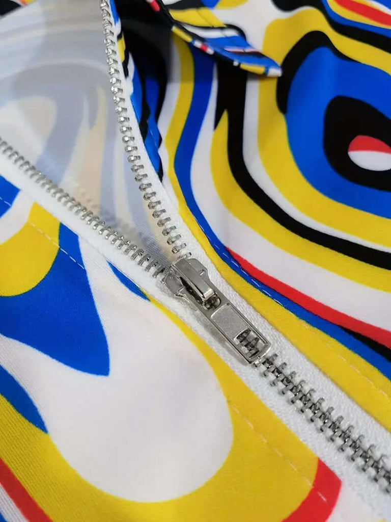 Christopher – trendy, casual short-sleeved shirt with a colorful pattern-DESTINY