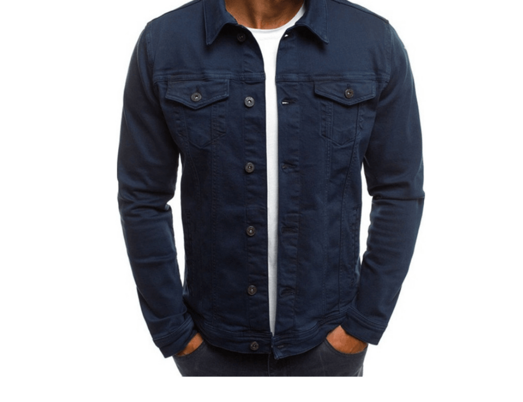 Haris - Coloured denim jacket for men-DESTINY