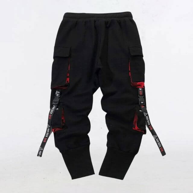 Catalina - Streetwear jogging trousers with utility straps-DESTINY
