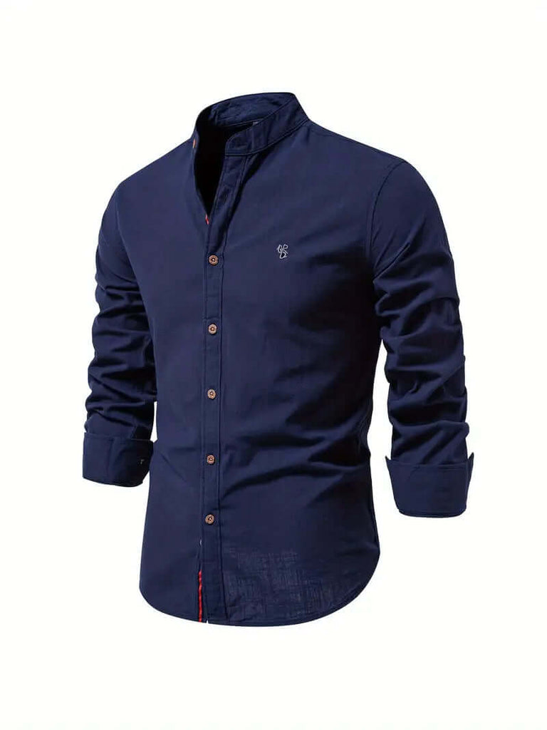 Matthew - benjamin long sleeve button down shirt for spring-DESTINY