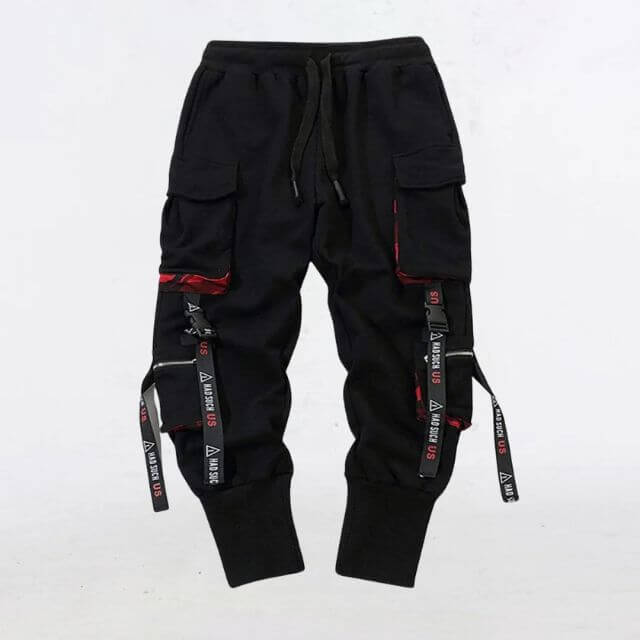 Catalina - Streetwear jogging trousers with utility straps-DESTINY