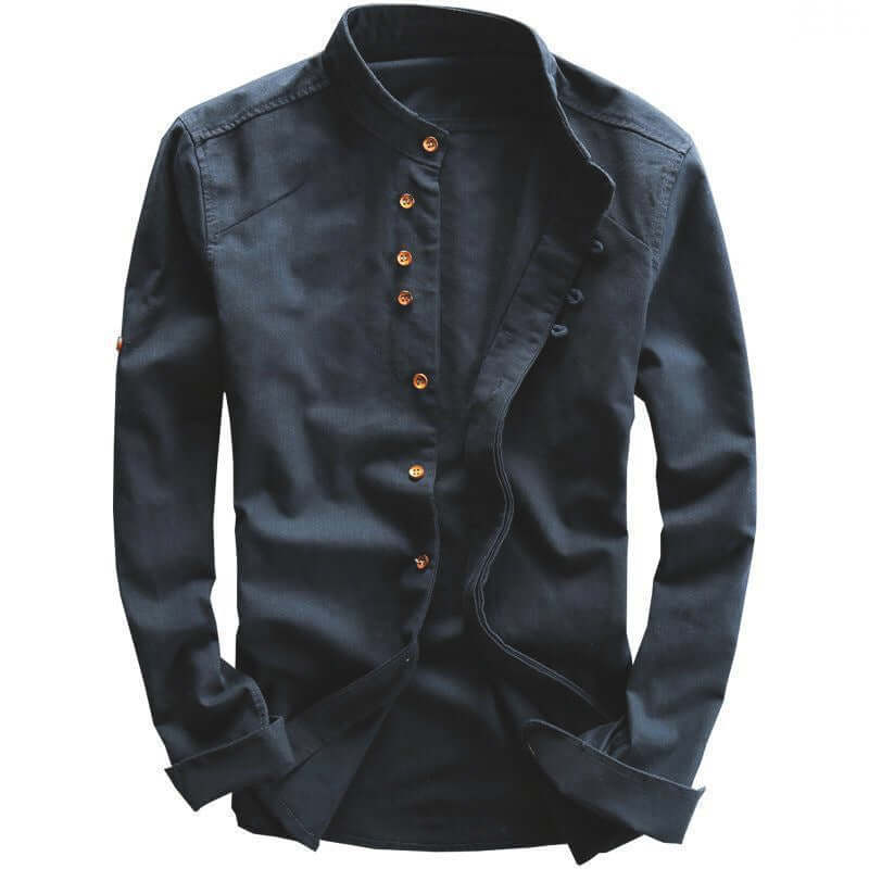 Dejan - Casual linen shirt for men-DESTINY