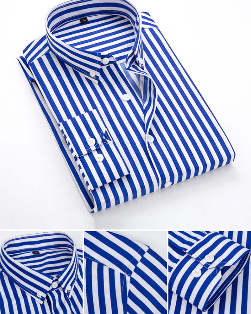 Terrell - Vertical striped shirt-DESTINY