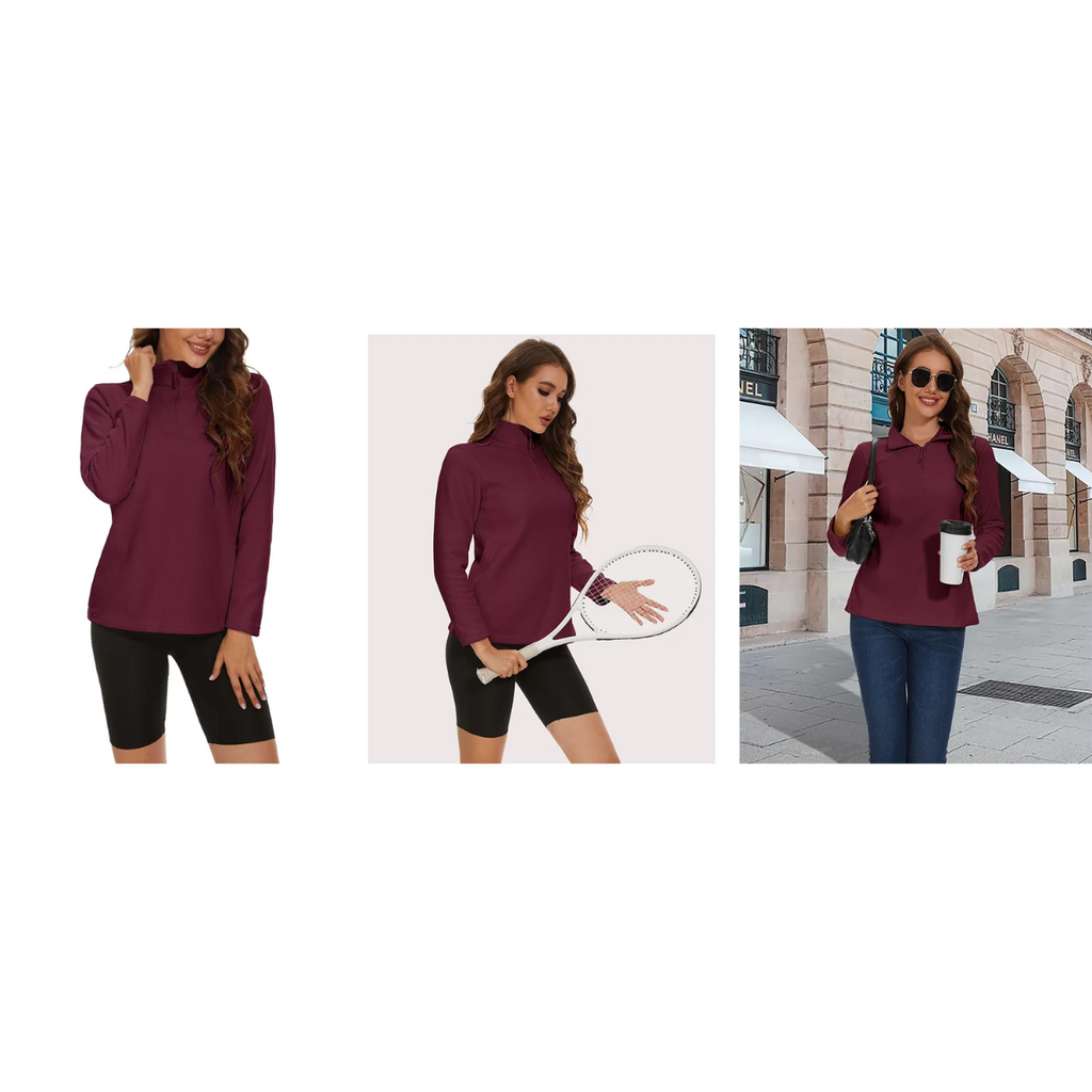 Comfortable jacket with a short zip, ideal for activities, fleece - High-quality craftsmanship for durability - Lightweight and breathable material-DESTINY