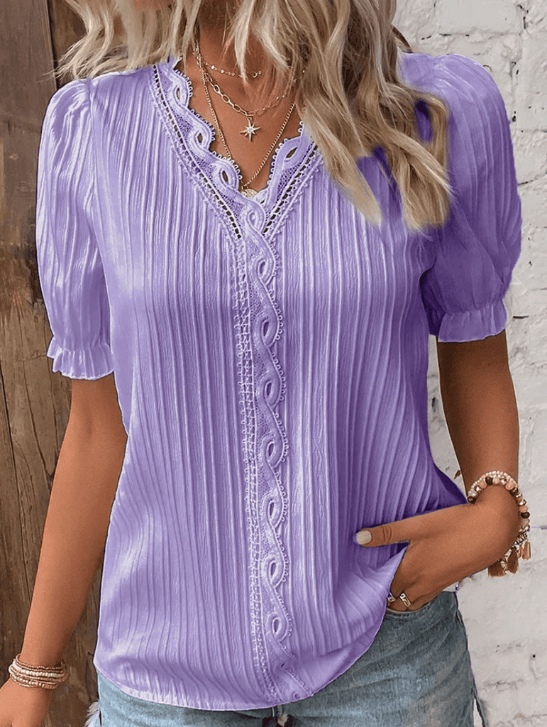 Isabelle - Plain T-shirt Timeless elegance for everyday wear-DESTINY