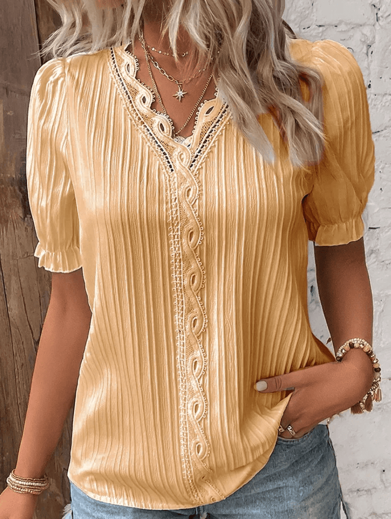 Isabelle - Plain T-shirt Timeless elegance for everyday wear-DESTINY