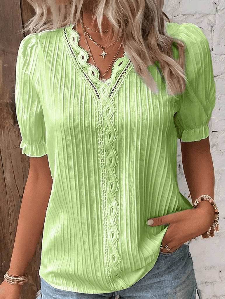 Isabelle - Plain T-shirt Timeless elegance for everyday wear-DESTINY