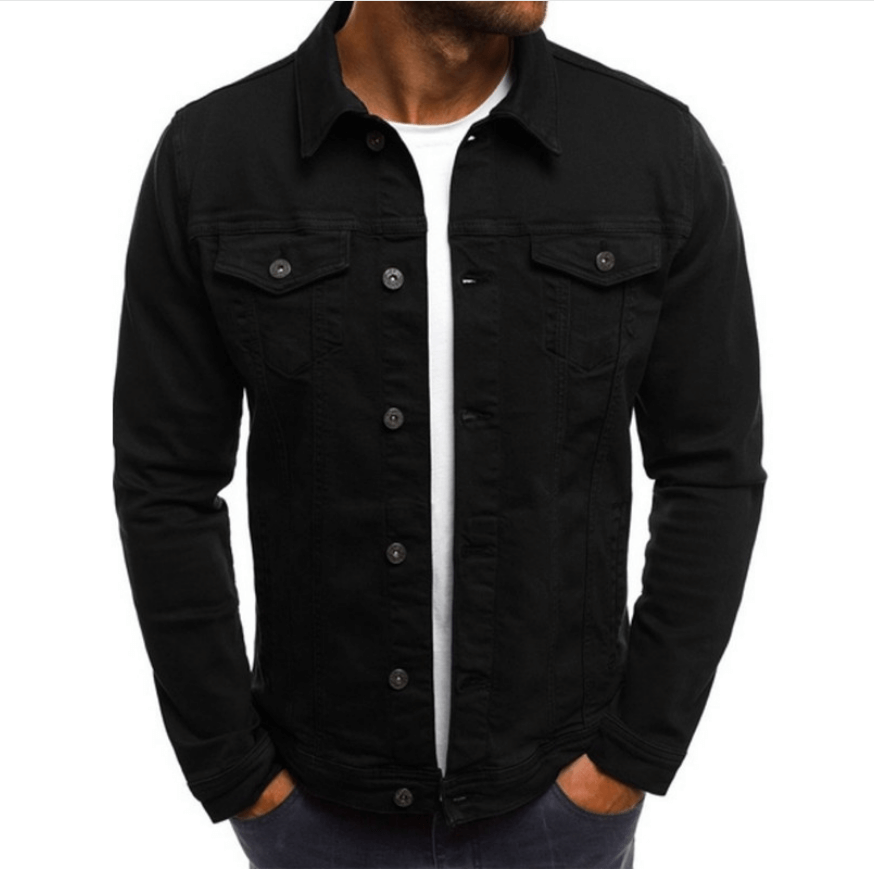 Haris - Coloured denim jacket for men-DESTINY
