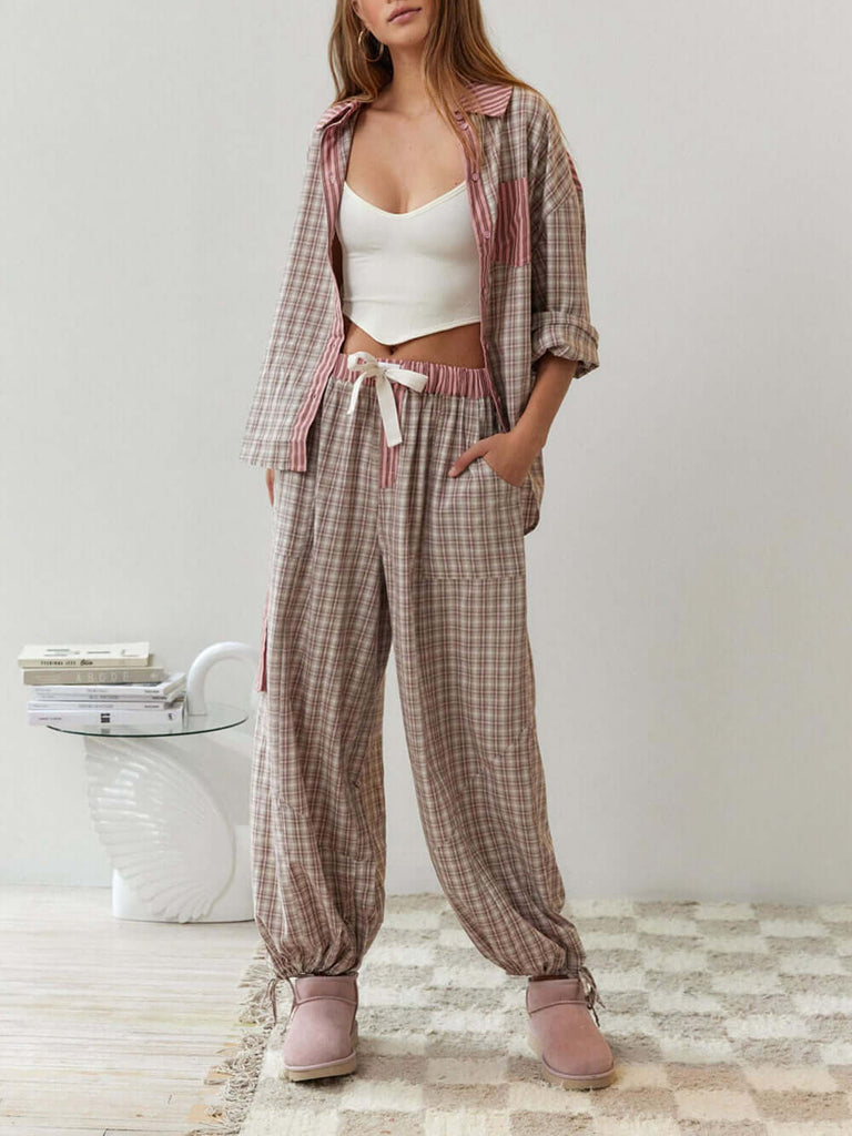 Loose Pyjama Set For Ladies-DESTINY