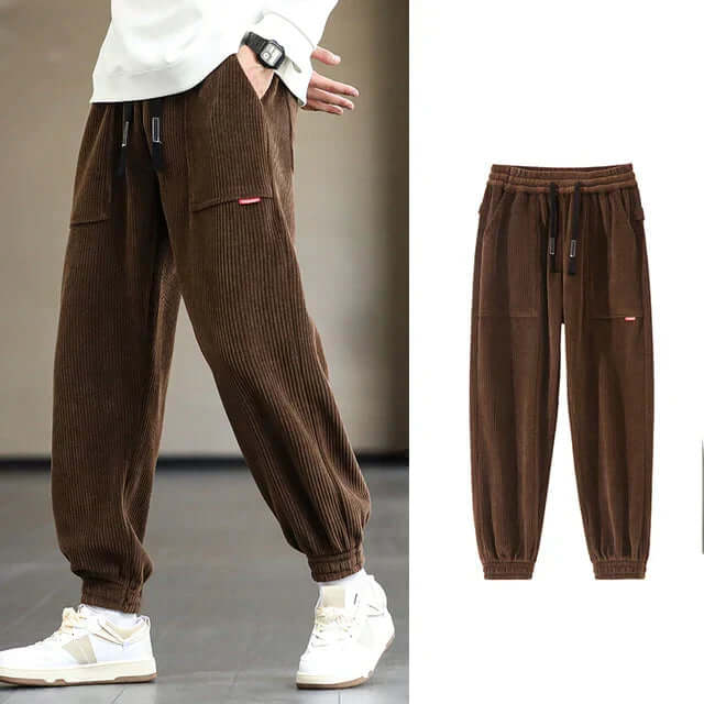 Percival - Stylish corduroy sweatpants-DESTINY