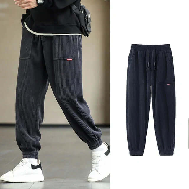 Percival - Stylish corduroy sweatpants-DESTINY