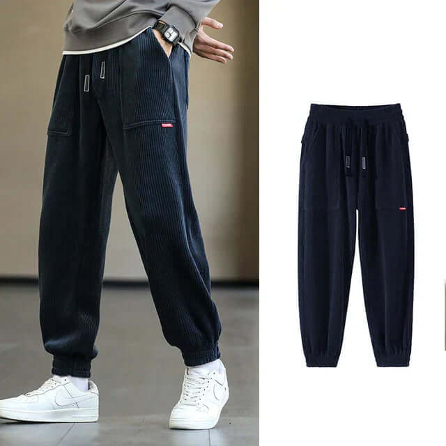 Percival - Stylish corduroy sweatpants-DESTINY