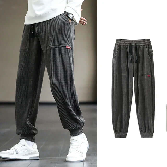 Percival - Stylish corduroy sweatpants-DESTINY