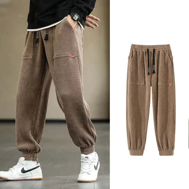 Percival - Stylish corduroy sweatpants-DESTINY