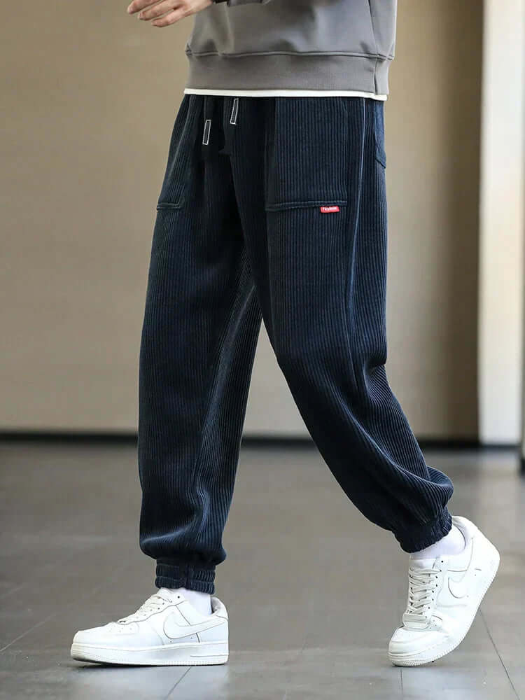 Percival - Stylish corduroy sweatpants-DESTINY