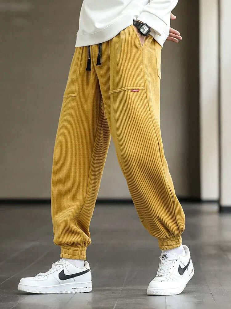 Percival - Stylish corduroy sweatpants-DESTINY
