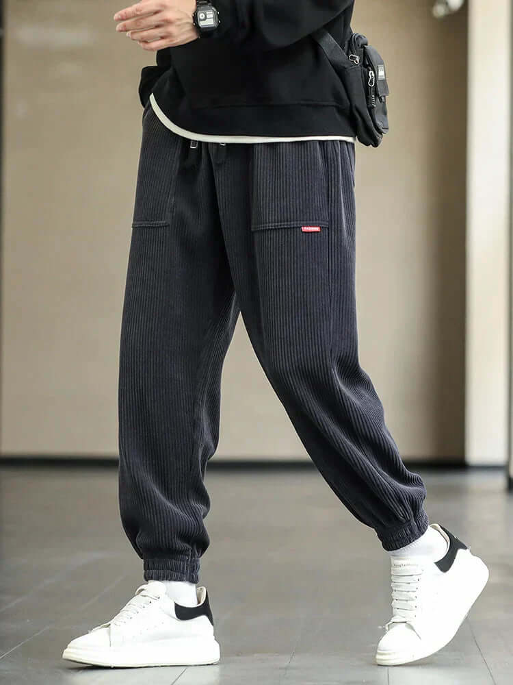 Percival - Stylish corduroy sweatpants-DESTINY