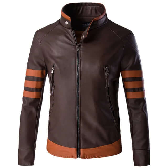 Zip Leather Jacket Wolverine-DESTINY