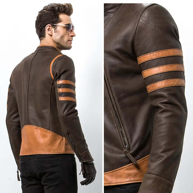 Zip Leather Jacket Wolverine-DESTINY