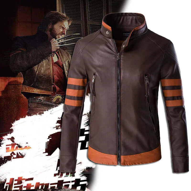 Zip Leather Jacket Wolverine-DESTINY