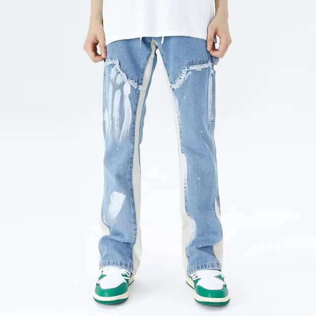 Teddy - Denim trousers with drawstrings-DESTINY