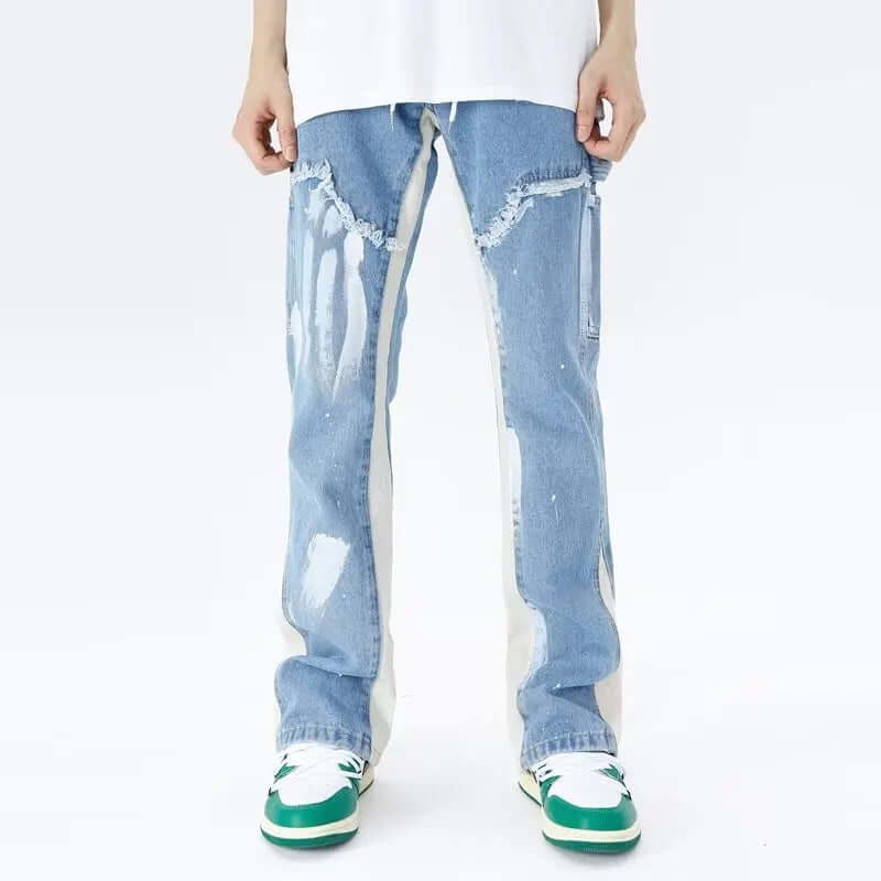 Teddy - Denim trousers with drawstrings-DESTINY