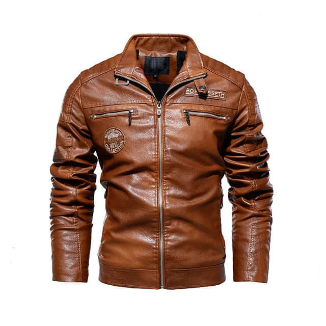 Men's Leather Jacket-DESTINY