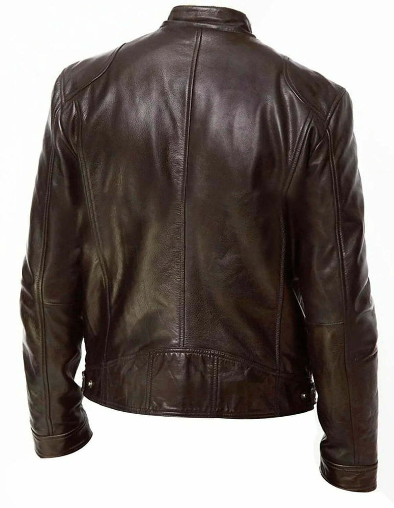 Fashion Men's Vegan Leather Jacket-DESTINY
