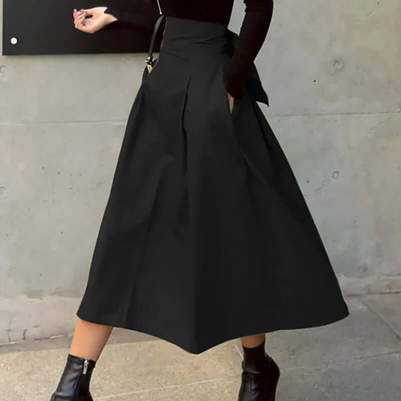 Long skirt with bow-DESTINY