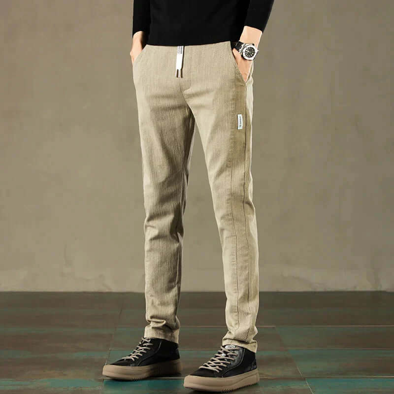 Paskal - Comfortable regular fit trousers-DESTINY