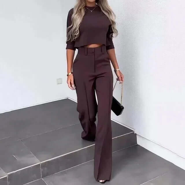 2-piece Top With Trousers Set-DESTINY