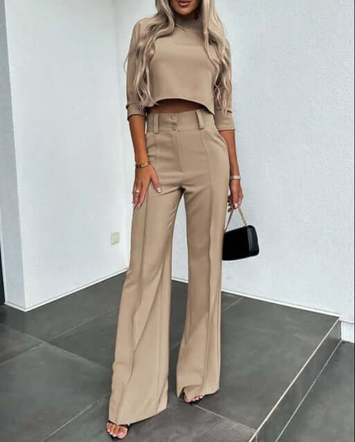 2-piece Top With Trousers Set-DESTINY