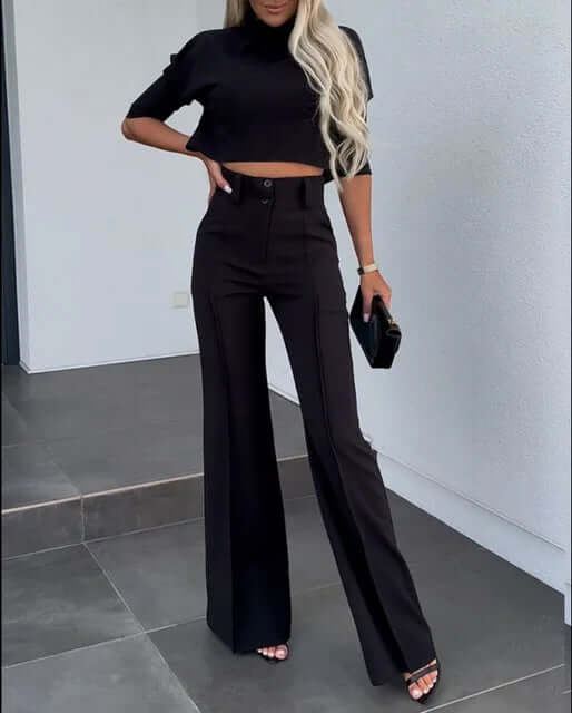 2-piece Top With Trousers Set-DESTINY