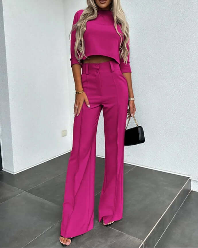 2-piece Top With Trousers Set-DESTINY