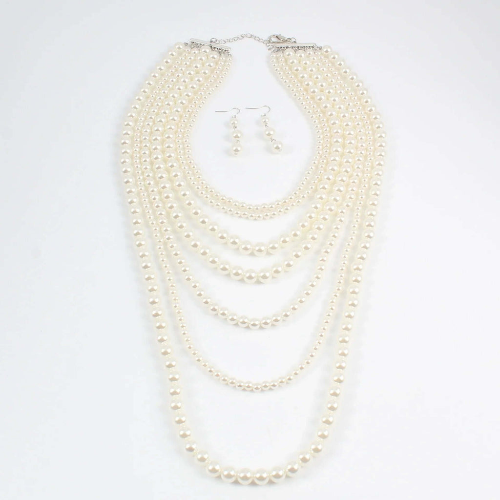 Multilayer Pearl Necklace Long Sweater Chain-DESTINY