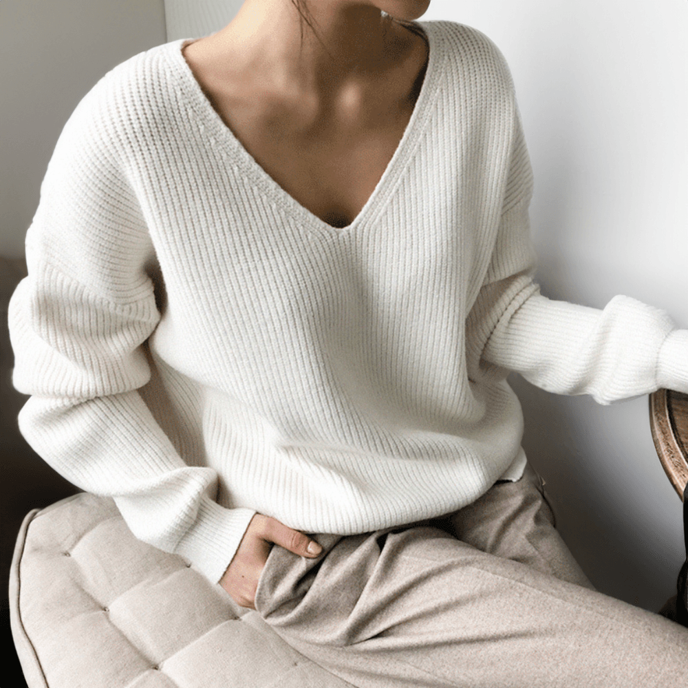 Ambroisé Couture Jumper In Soft Layered Knit-DESTINY