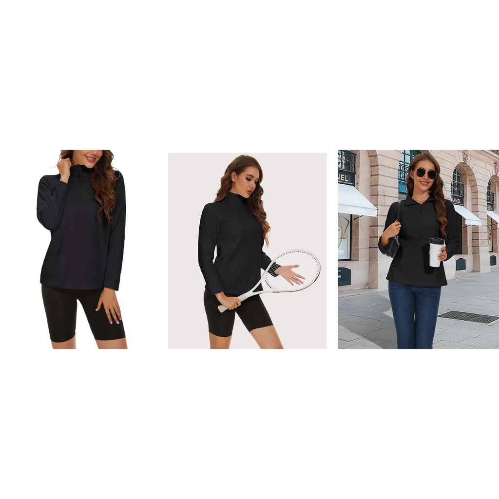 Comfortable jacket with a short zip, ideal for activities, fleece - High-quality craftsmanship for durability - Lightweight and breathable material-DESTINY